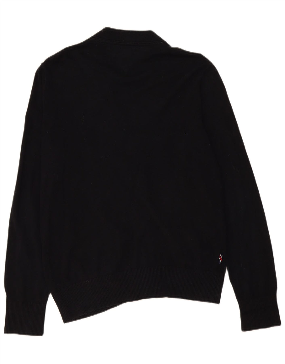 Tommy Hilfiger Herre Cardigan Sweater Medium Sort Bomuld