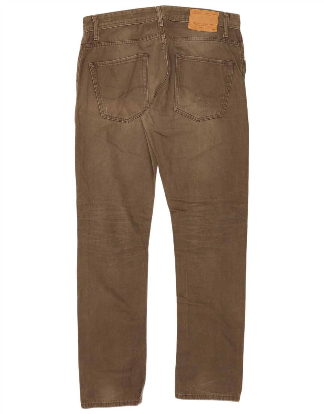 Jack & Jones Herre Tim Slim Jeans W34 L32 Khaki Bomuld