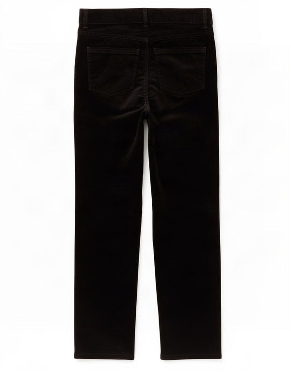 Marks & Spencer lige fløjlsbukser til kvinder UK 10 Small W29 L29 Black