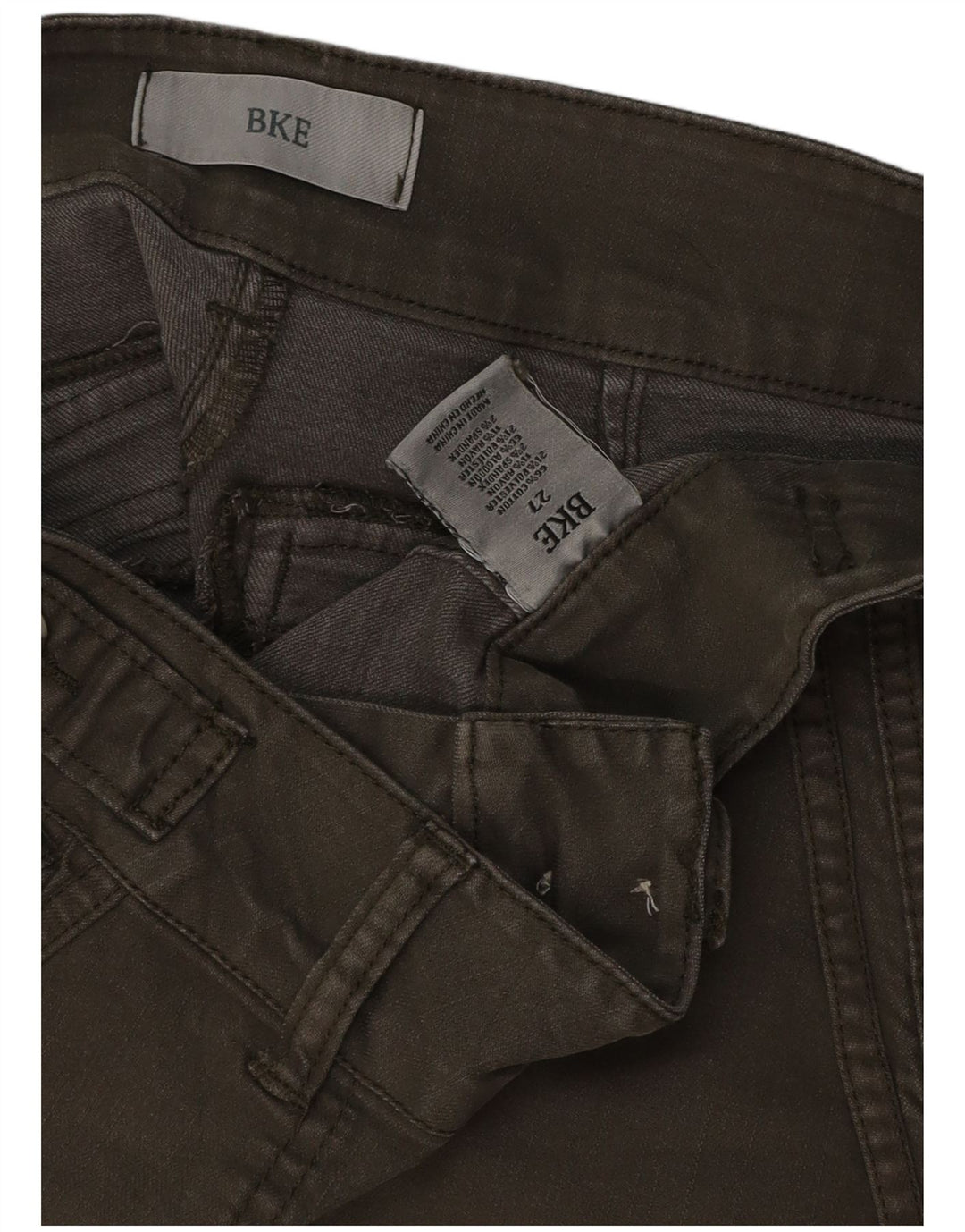 BKE Dame denim Shorts W27 Small Khaki Bomuld