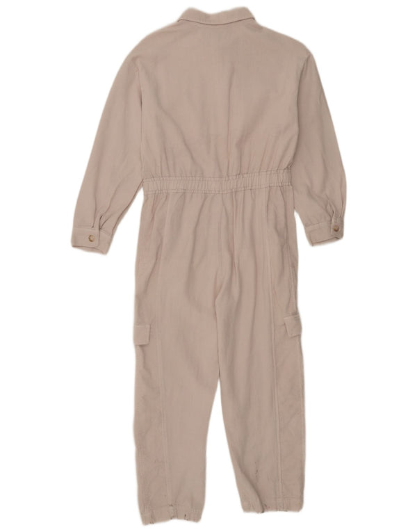 Zara Pige Langærmet Jumpsuit 13-14 År Grå Bomuld