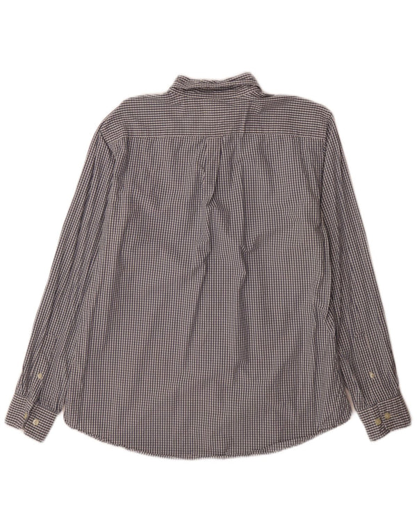 Nautica Herreskjorte Medium Blue Gingham Cotton