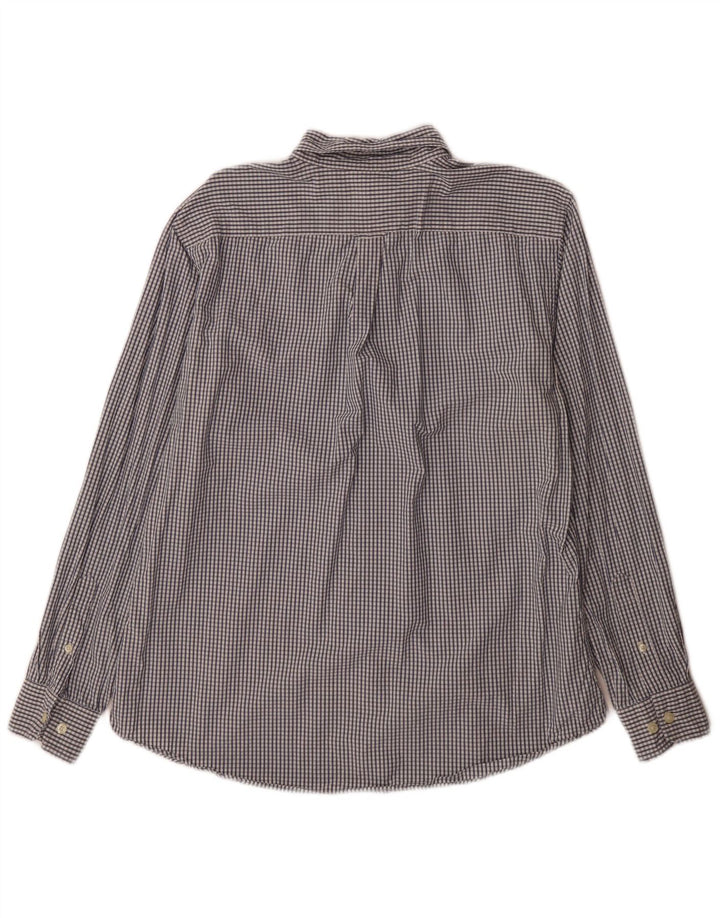 Nautica Herreskjorte Medium Blue Gingham Cotton