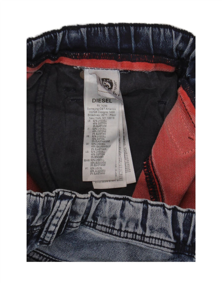 DIESEL Drenge Capri Jeans 15-16 År W32 L23 Blå Lyocell