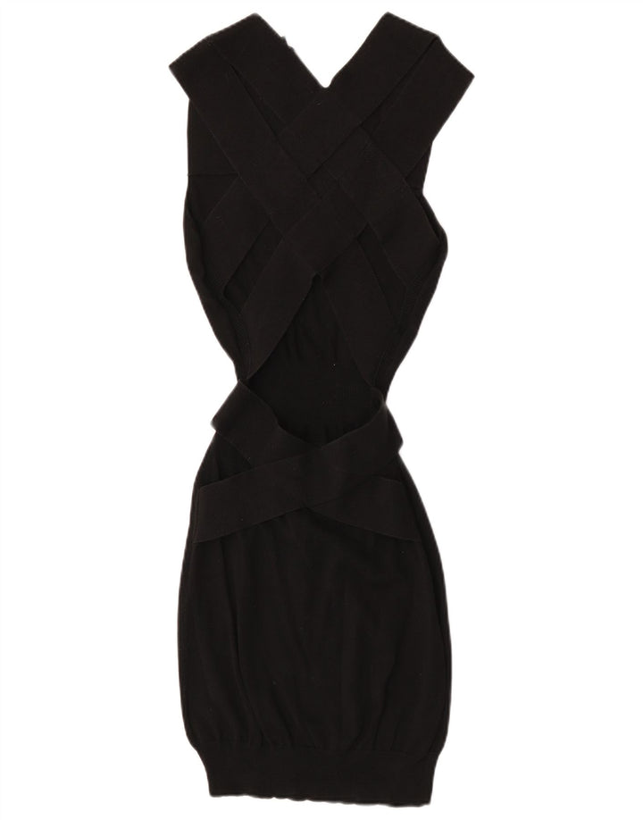 All Saints Dame Bubble Dress UK 8 samll Sort Bomuld