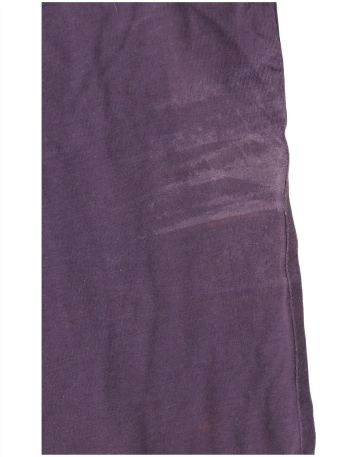 TED BAKER Poloshirt til mænd str. 6 2XL Lilla Colourblock Bomuld