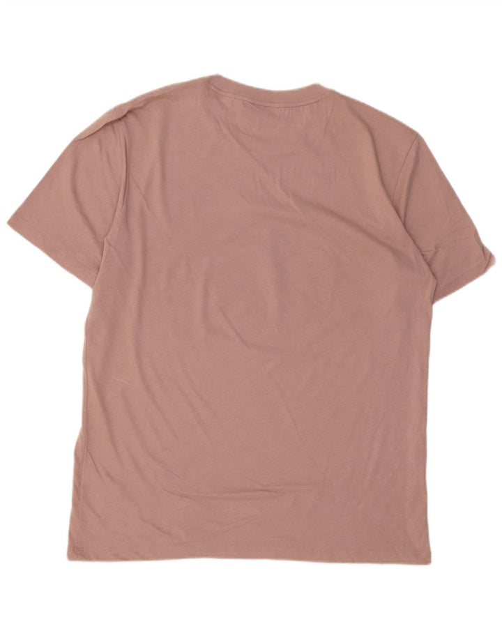 HUGO BOSS Herre grafisk T-shirt Top Stor Pink Bomuld