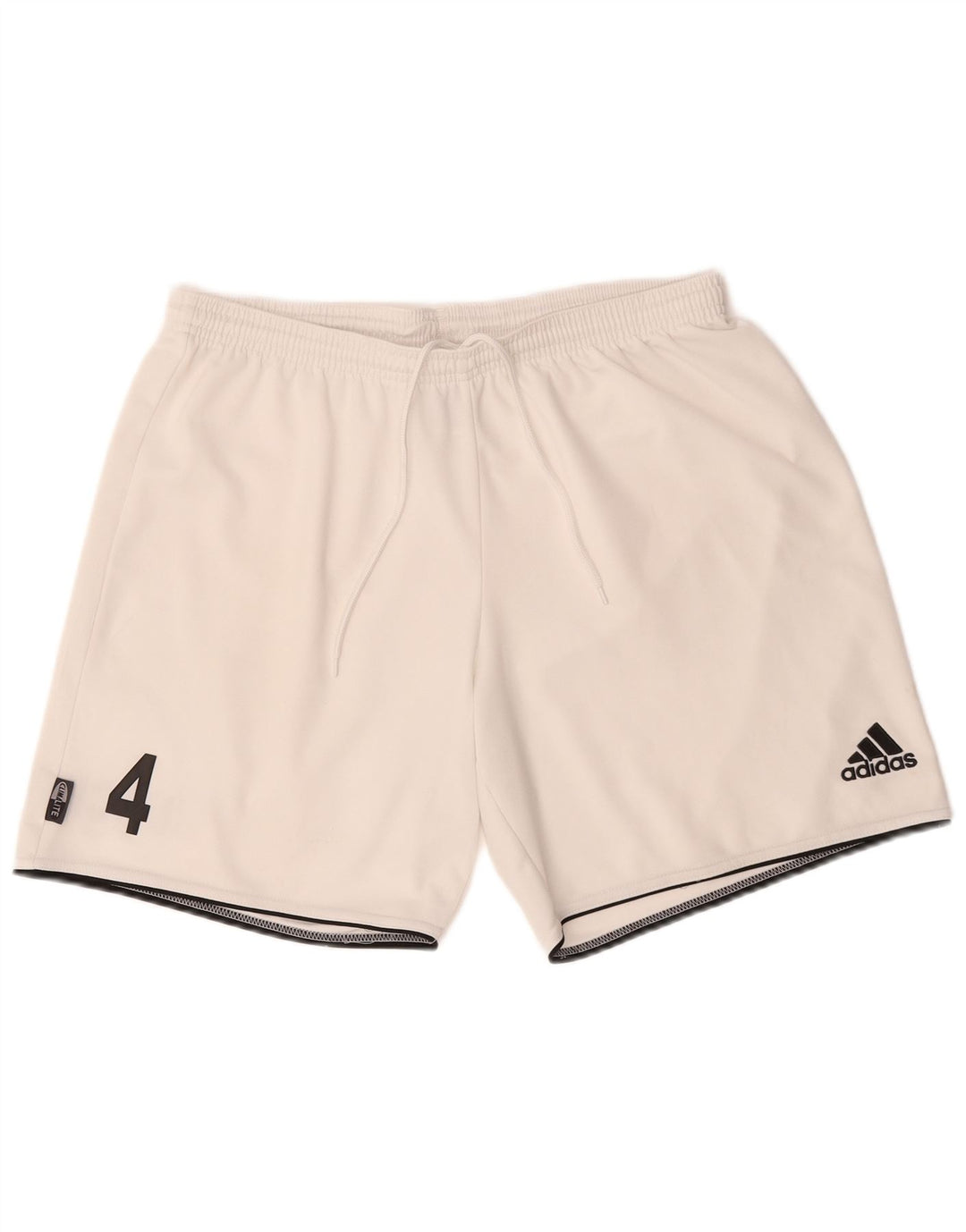 Adidas Herre Climalite grafiske sportsshorts store hvide polyester