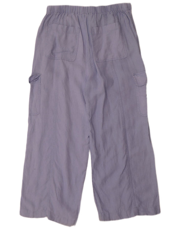 Marks & Spencer Cargo-bukser med brede ben til kvinder UK 16 Large W34 L30 Blue