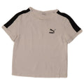 PUMA Crop T-shirt top til kvinder DK 10 Small White Colourblock