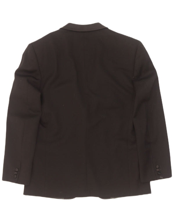 Roberta di Camerino Herre 1 Knap Blazer Jakke IT 52 XL Sort Uld