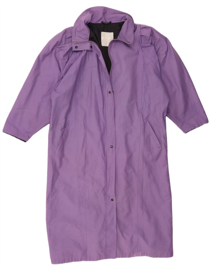 Vintage oversize overfrakke til kvinder UK 18 XL Lilla