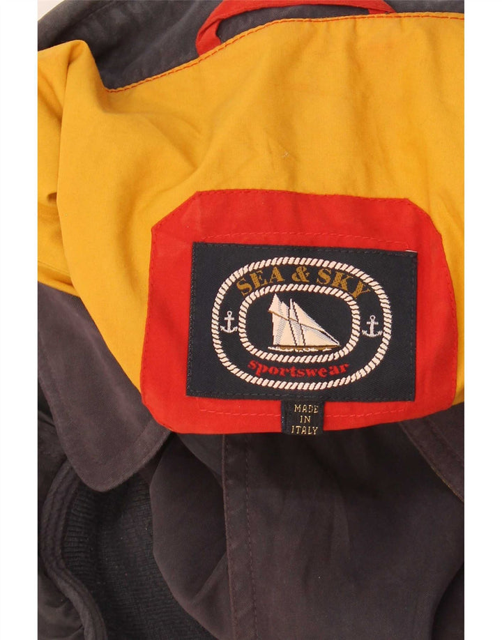 Sea & Sky Herre Bomber Jacket UK 42 XL Navy Blue Polyester