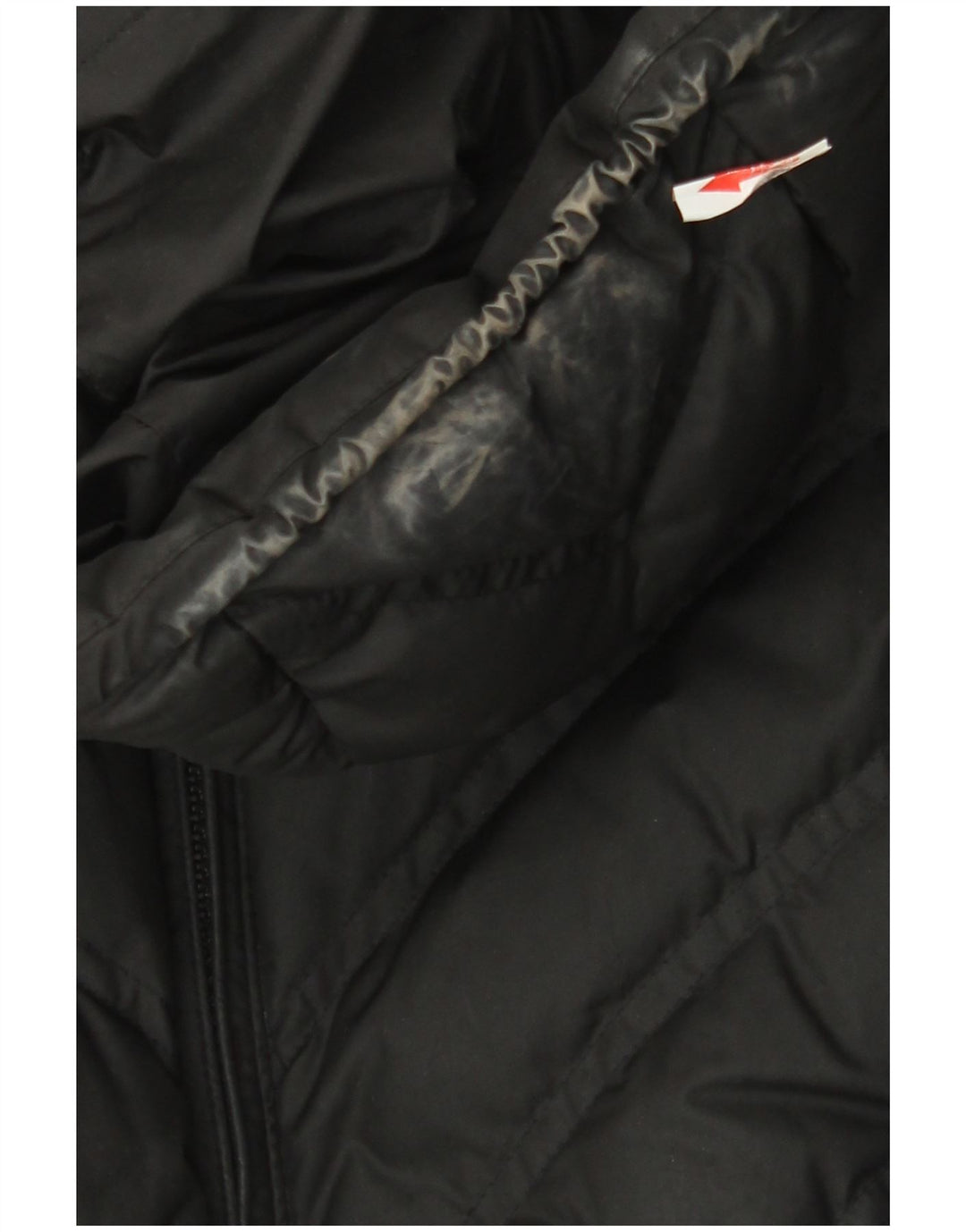 Patagonia Dame Hætte Polstret Frakke UK 10 Small Black Polyester