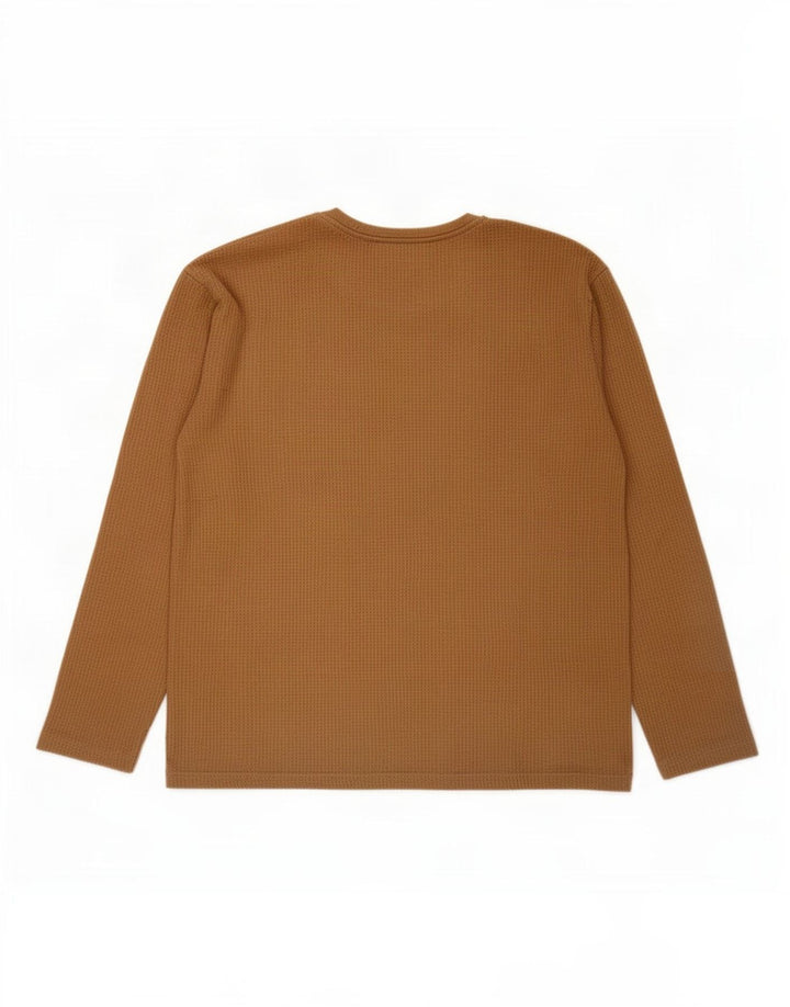 Zara Herre Top Langærmet Stor Beige Colourblock