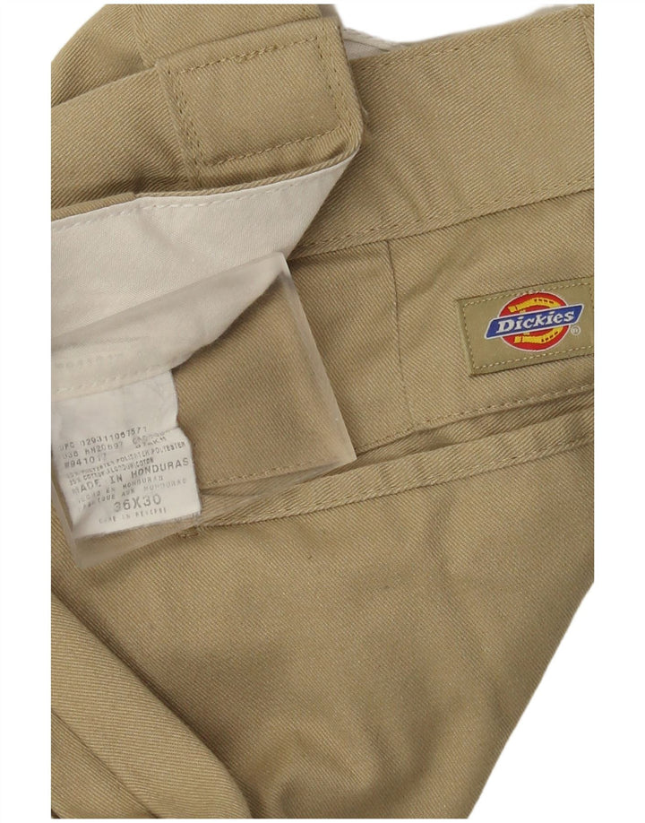 Dickies Lige Chinobukser til mænd W36 L30 Beige Polyester