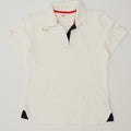 PUMA Womens Polo Shirt UK 14 Medium White Polyester Vintage Puma and Second-Hand Puma from Messina Hembry 