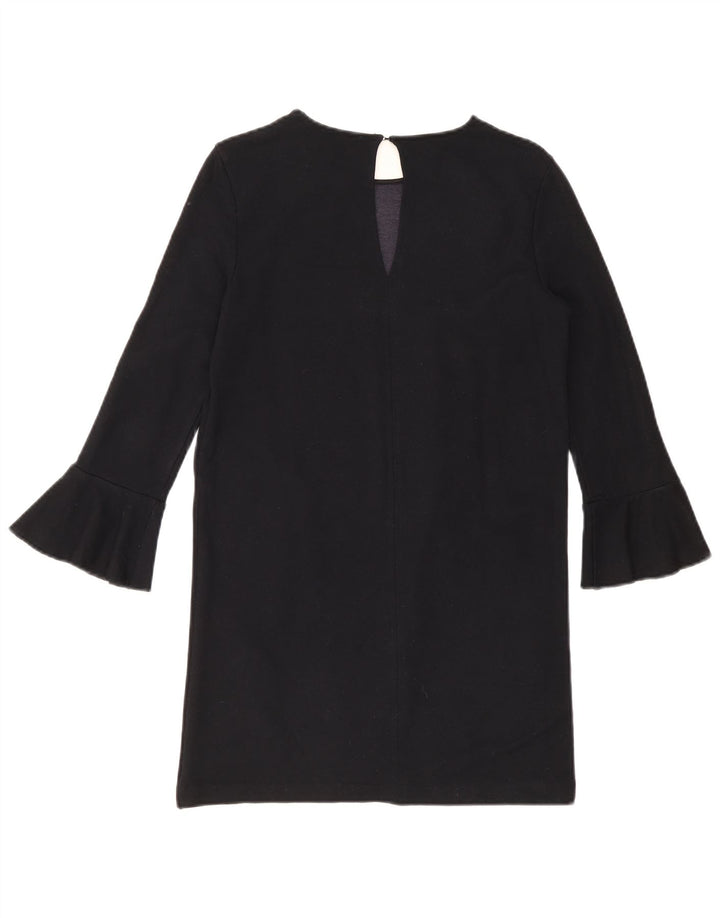 Zara Dame Langærmet Shift Dress UK 10 Small Navy Blue