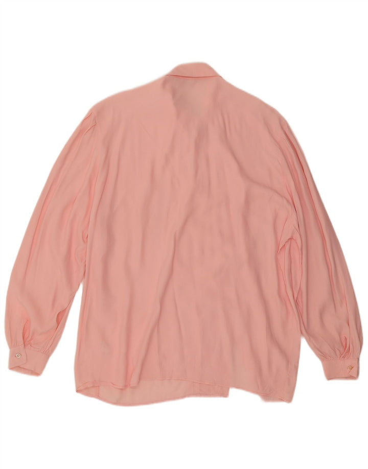 Vintage dameskjorte bluse IT 48 XL Pink Acetate