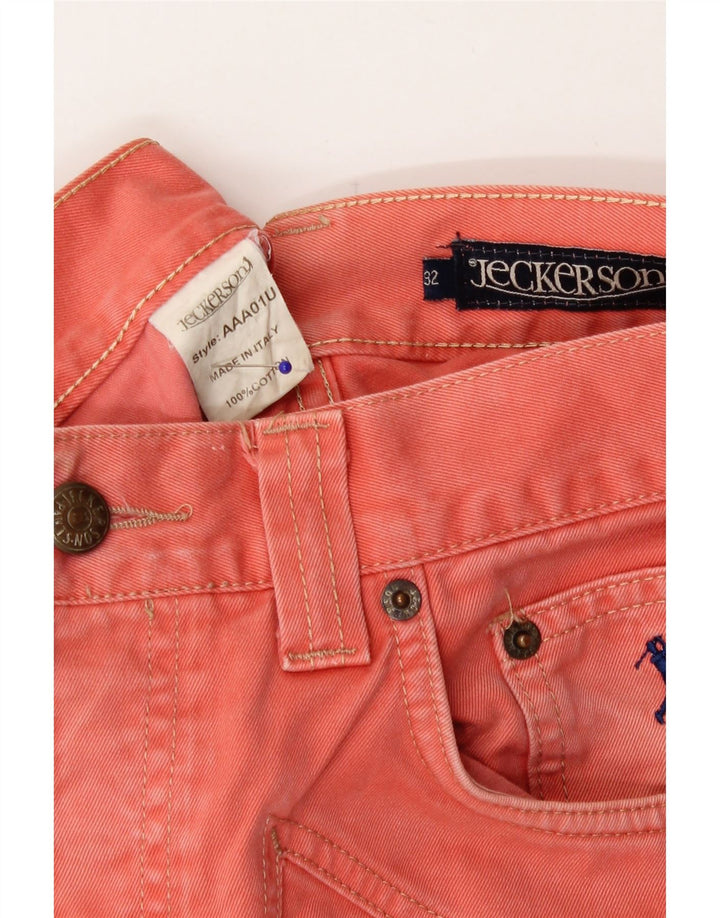 Jeckerson Straight Jeans til mænd W32 L33 Orange Bomuld