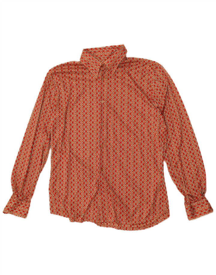 Hacienda Pvblica Herreskjorte Medium Rød Geometrisk Polyester