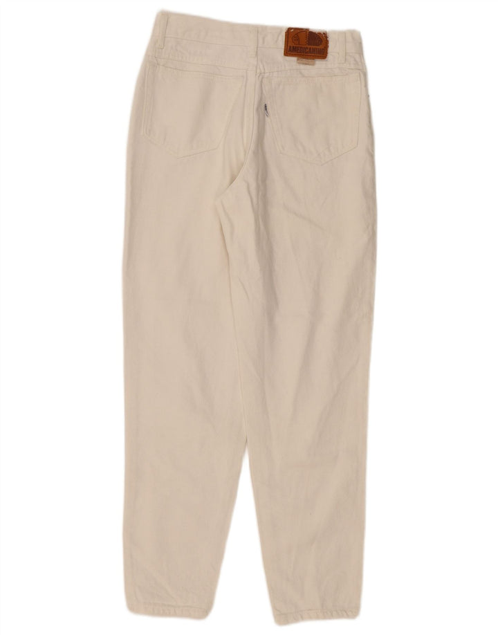 Americanino Kvinder Højtaljet tilspidsede Jeans W28 L28 Off White Classic