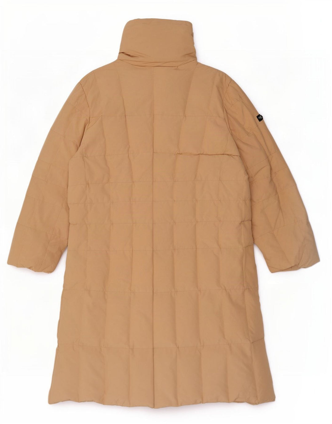 Postkort Dame Oversized Polstret Frakke UK 8 Small Beige Bomuld