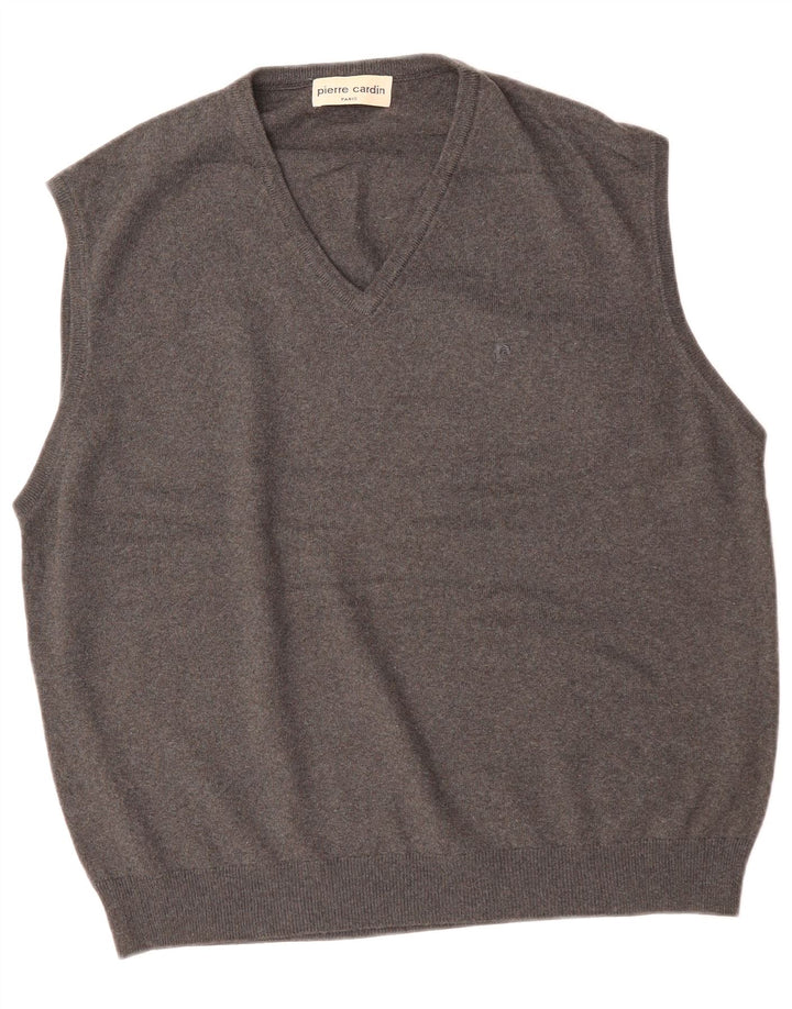 PIERRE CARDIN Herrevest Tank Top XL Grå Akryl