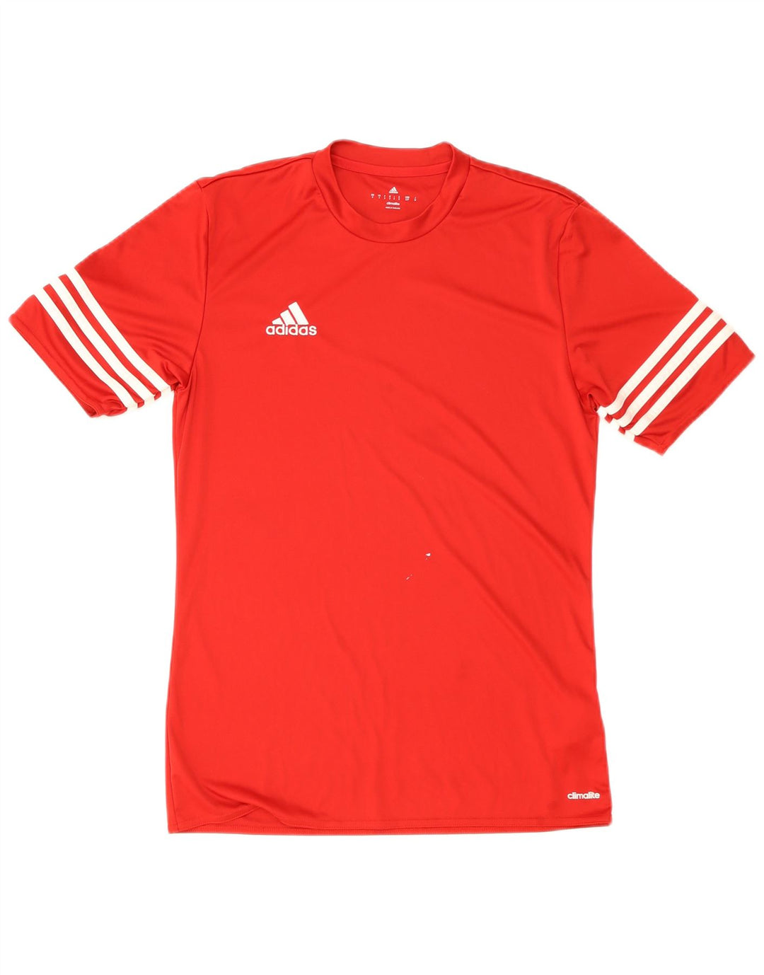 Adidas Herre Climalite T-Shirt Top Lille Rød Polyester