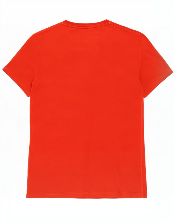 Superdry Grafisk T-shirt til mænd, medium rød bomuld