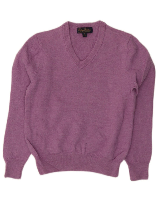 Brooks Brothers Girls V-hals sweater 9-10 år Lille lilla uld