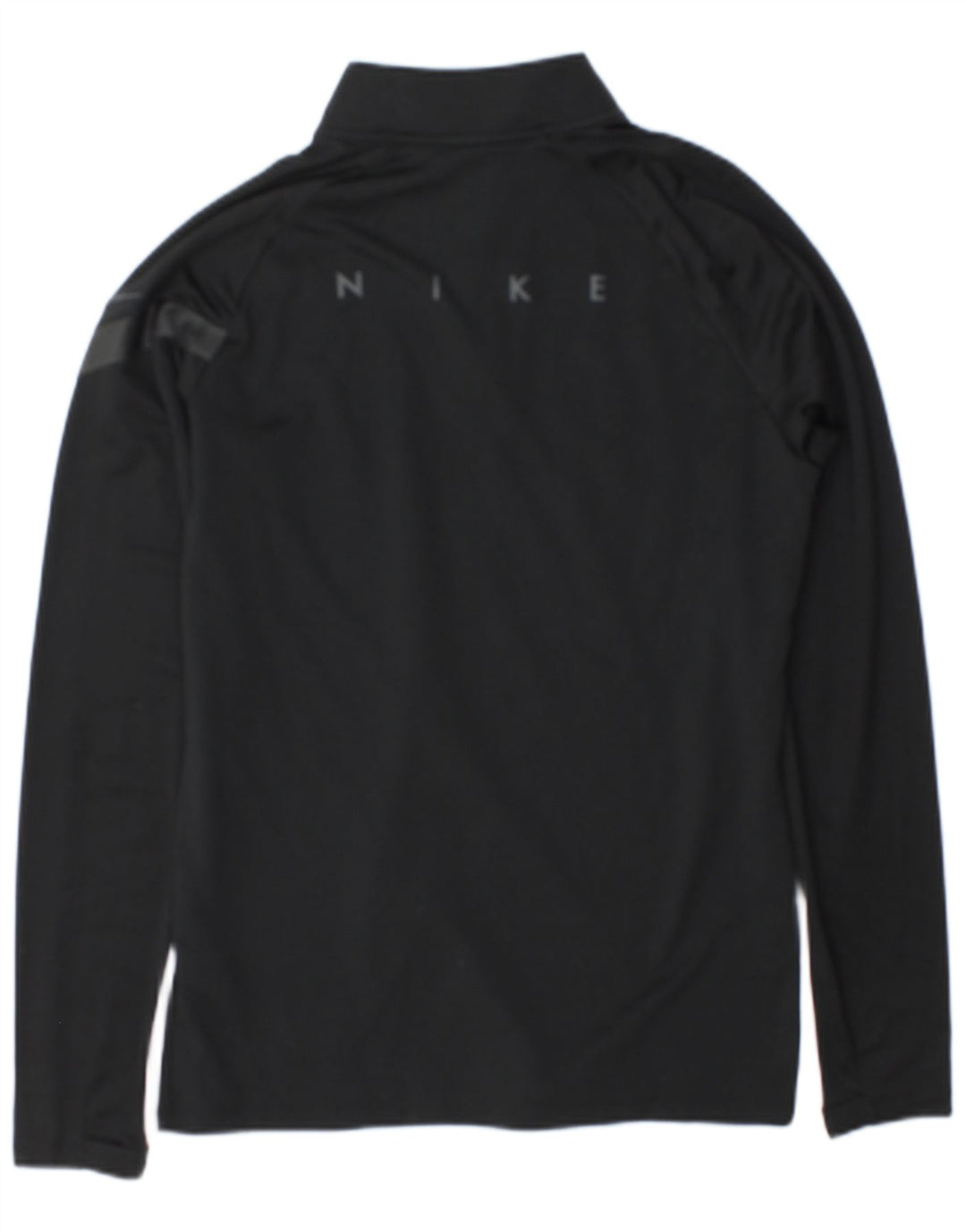 Nike Herre Dri Fit Grafisk Pullover med lynlås-hals Træningsdragt Top Lille Sort