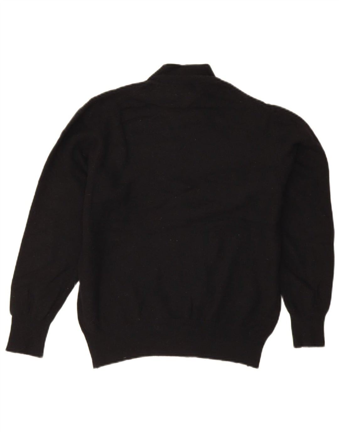 Benetton Dame Turtle Neck Jumper Sweater UK 10 Small Black