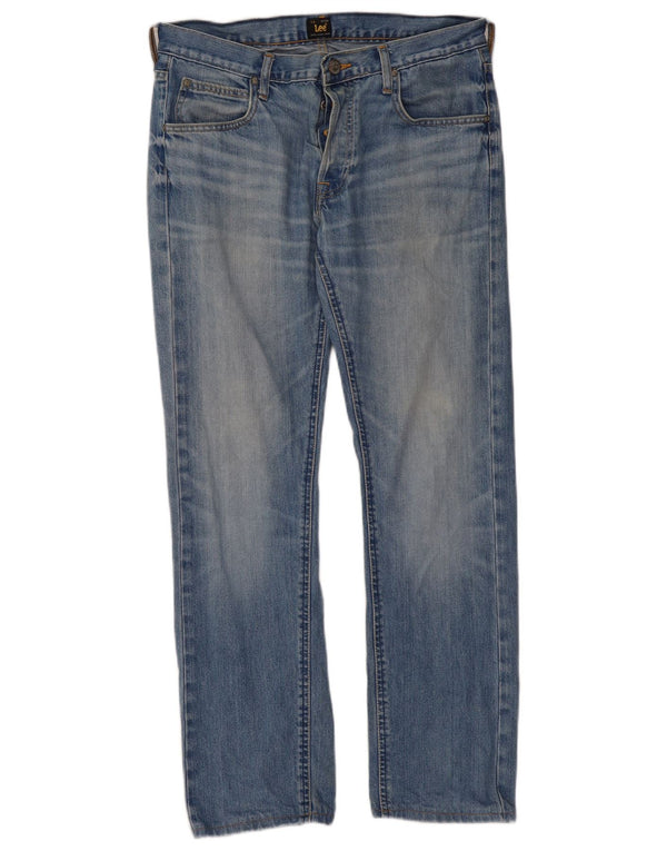 Lee Mens Daren Straight Jeans W32 L30 Blå Bomuld