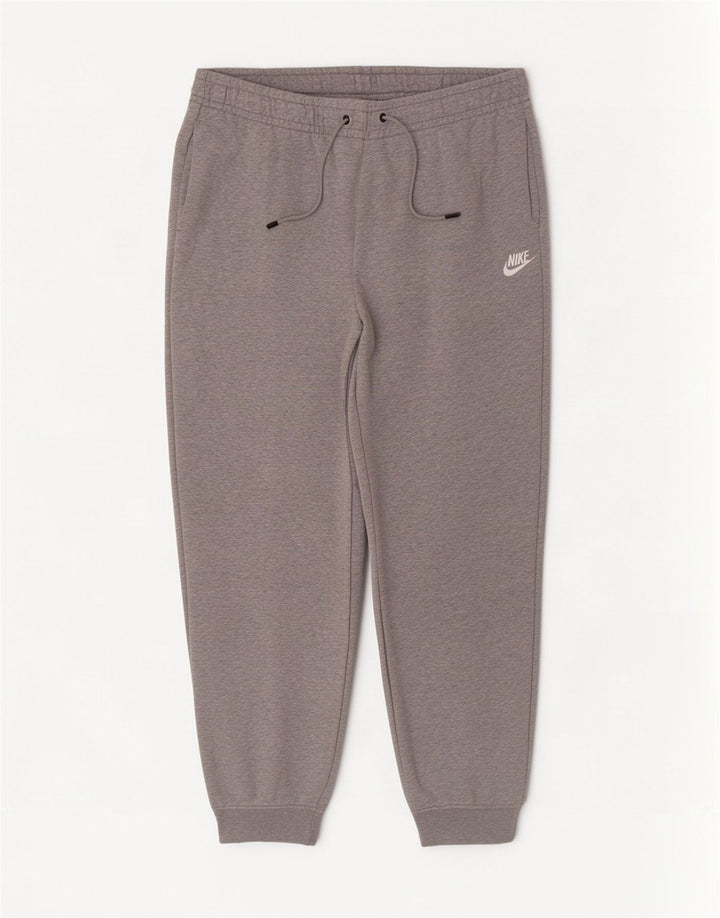 Nike træningsdragt bukser til mænd, joggers, store, grå flækkede