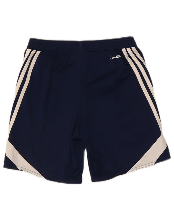 Adidas Boys Climalite Sportshorts 9-10 år Navy Blue Colourblock