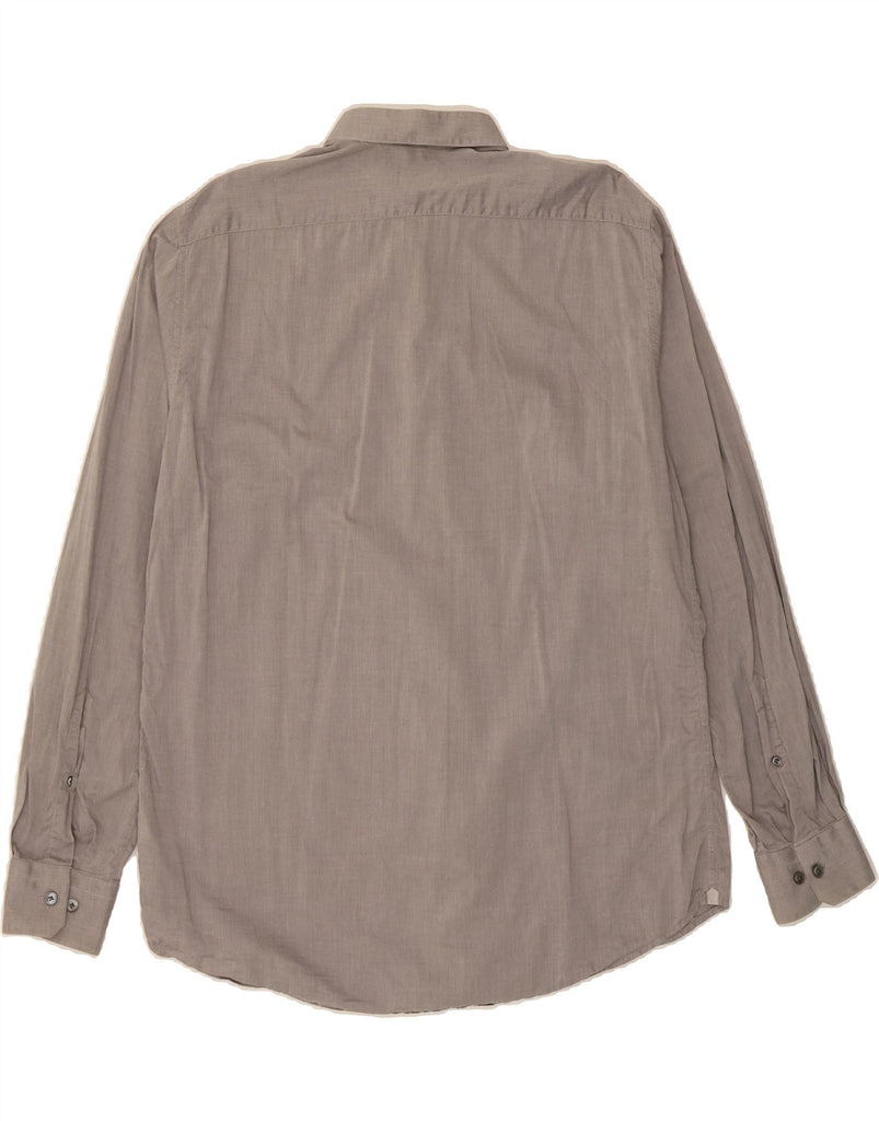 PAL ZILERI Mens Shirt Size 17 1/2 44 XL Grey Cotton Vintage Pal Zileri and Second-Hand Pal Zileri from Messina Hembry 