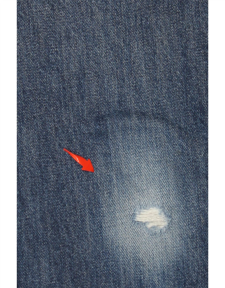 LEVI'S Herre 511 Distressed Slim Jeans W32 L29 Blå Bomuld