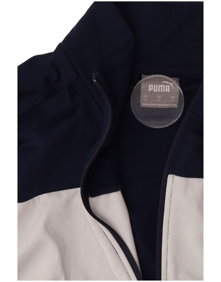 Puma Træningsdragt til mænd, topjakke, stor marineblå farveblok