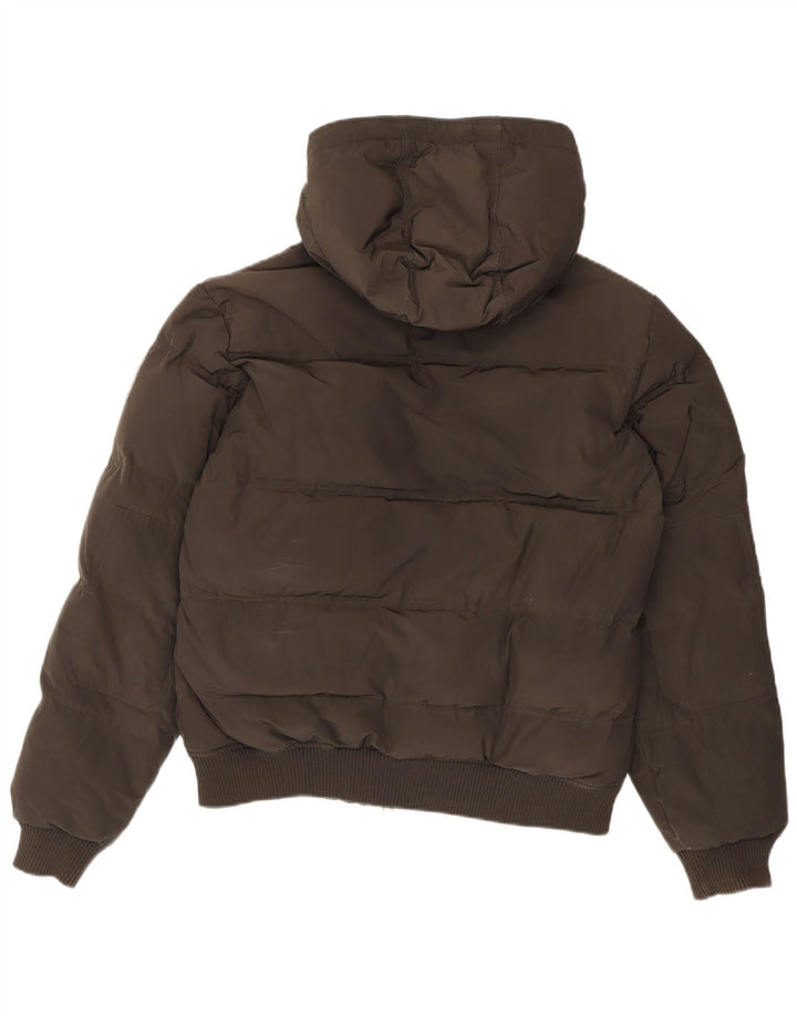 Bomboogie Herre hættepolstret jakke UK 42 XL Grå Polyester