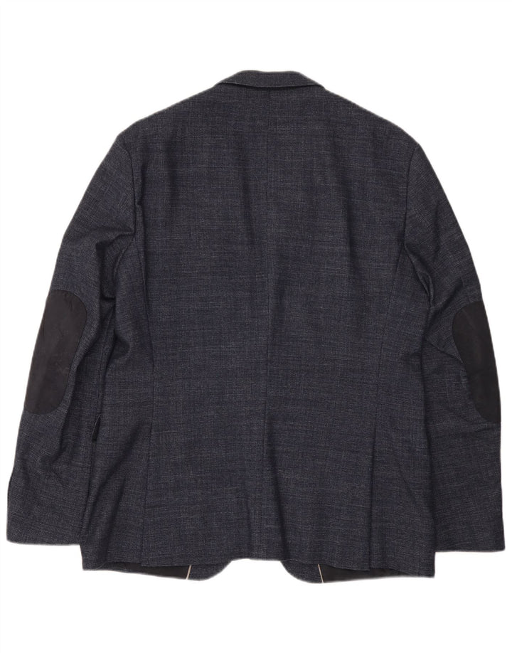 Hugo Boss Herre 2-knaps blazerjakke EU 52 XL Marineblå Uld