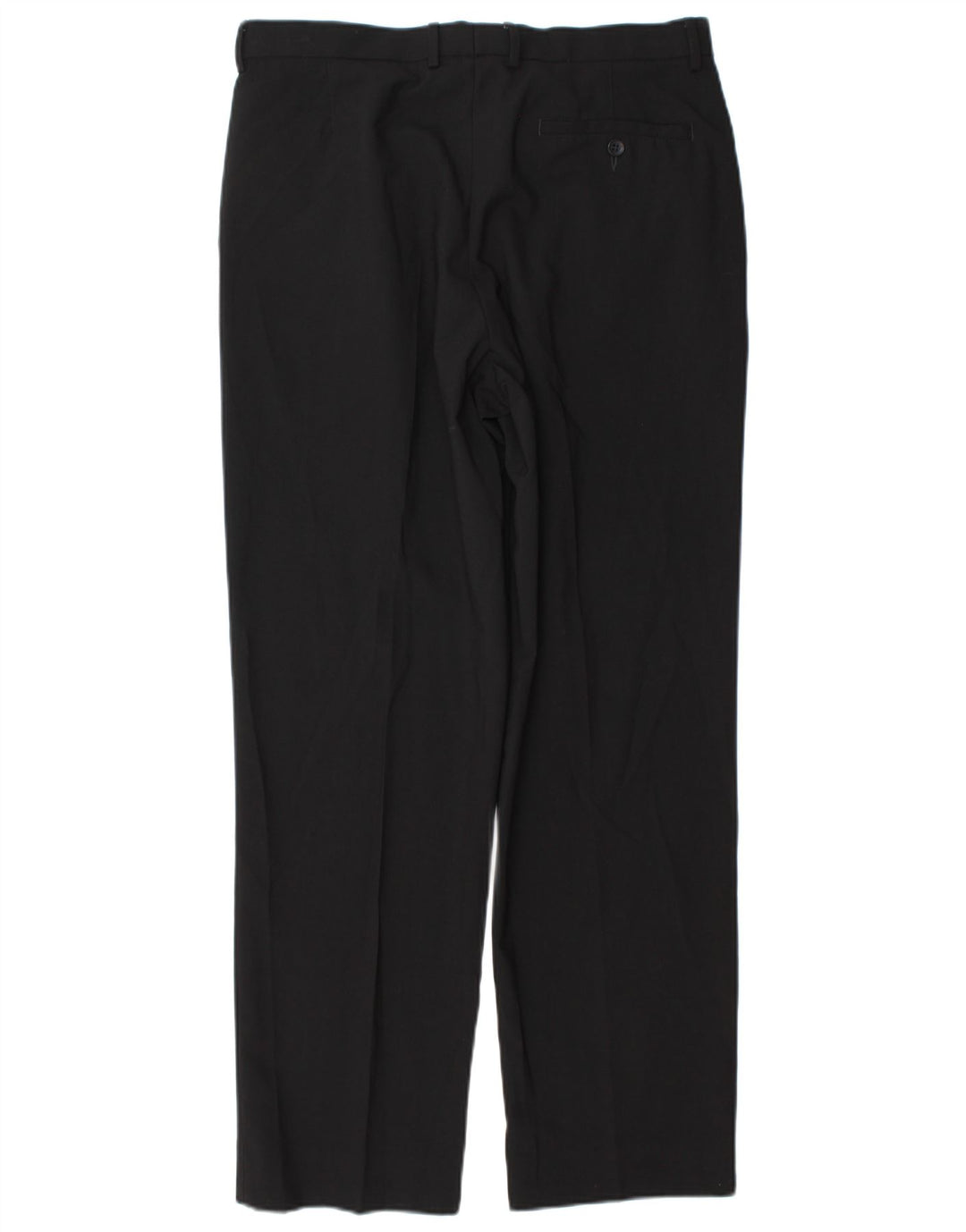 Marks & Spencer Straight Chino-bukser til mænd W34 L31 Sort polyester