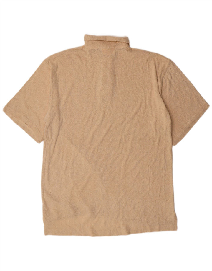 Lerros Kortærmet Polo Shirt til mænd Stor Beige Silke