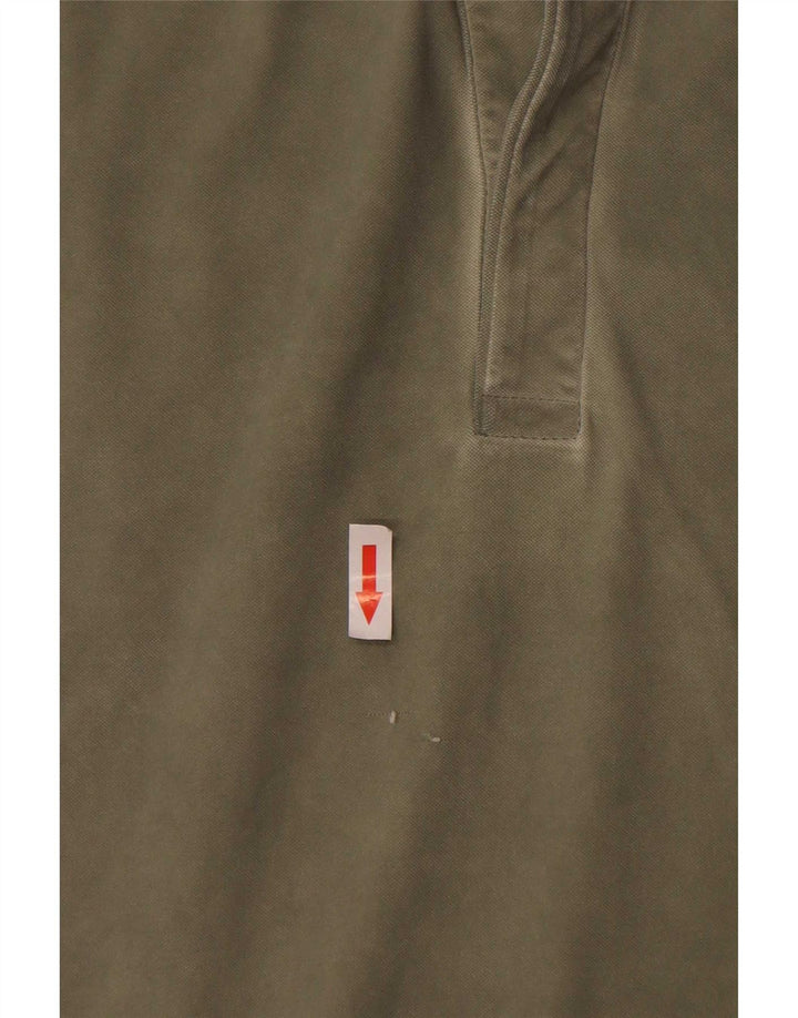 Reebok Polo Shirt til mænd IT 54 XL Khaki Polyamid