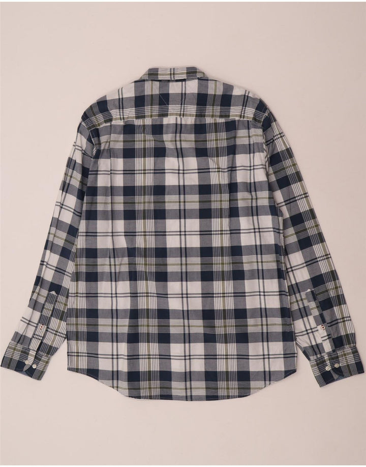 Tommy Hilfiger herre Regular Fit skjorte XL marineblå ternet