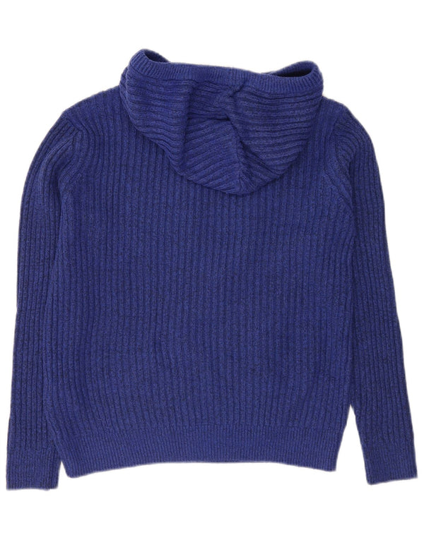 Marks & Spencer Dame Hættetrøje UK 14 Medium Blue Polyester