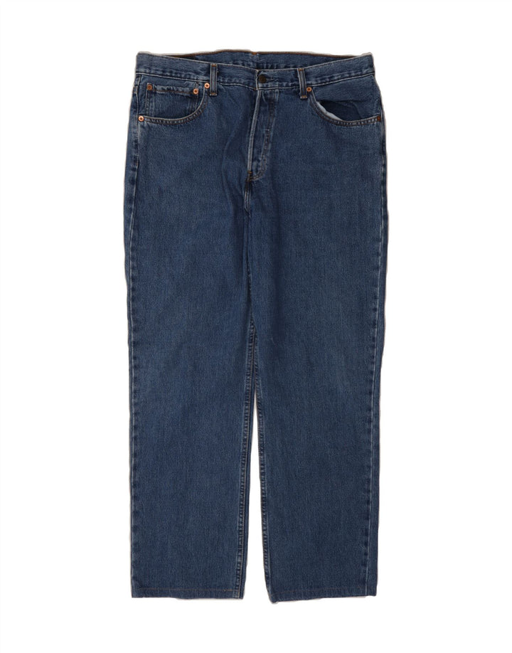 LEVI'S Mens 582 Straight Jeans W38 L30 Blue Cotton Vintage Levi's and Second-Hand Levi's from Messina Hembry 