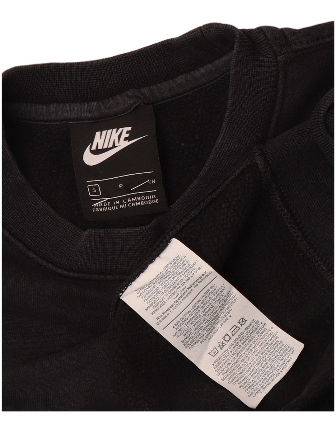 Nike Sweatshirt til mænd, lille sort bomuld