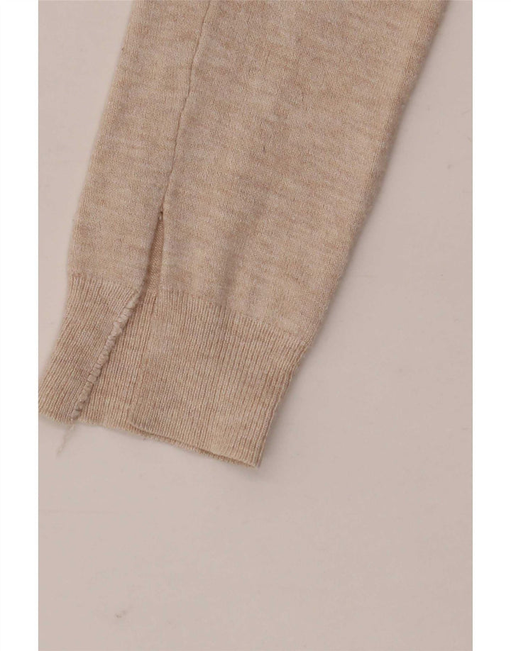 Marks & Spencer Dame Cardigan Sweater UK 10 Small Beige Viscose