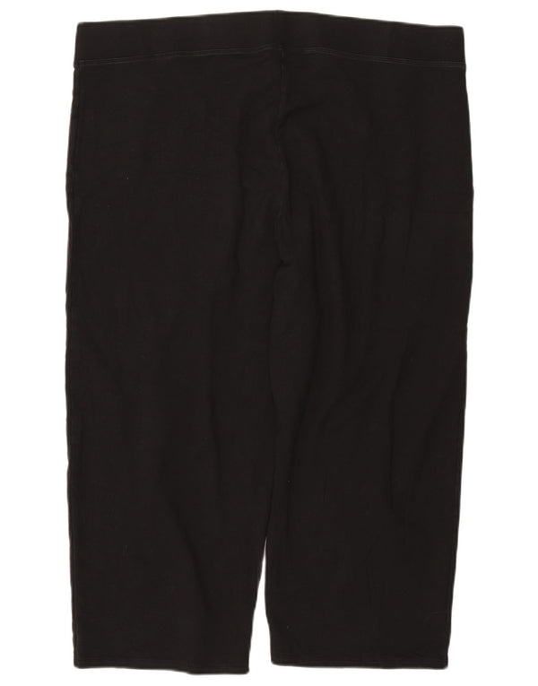 Marks & Spencer Dame Capri Leggings UK 22 3XL Sort Bomuld